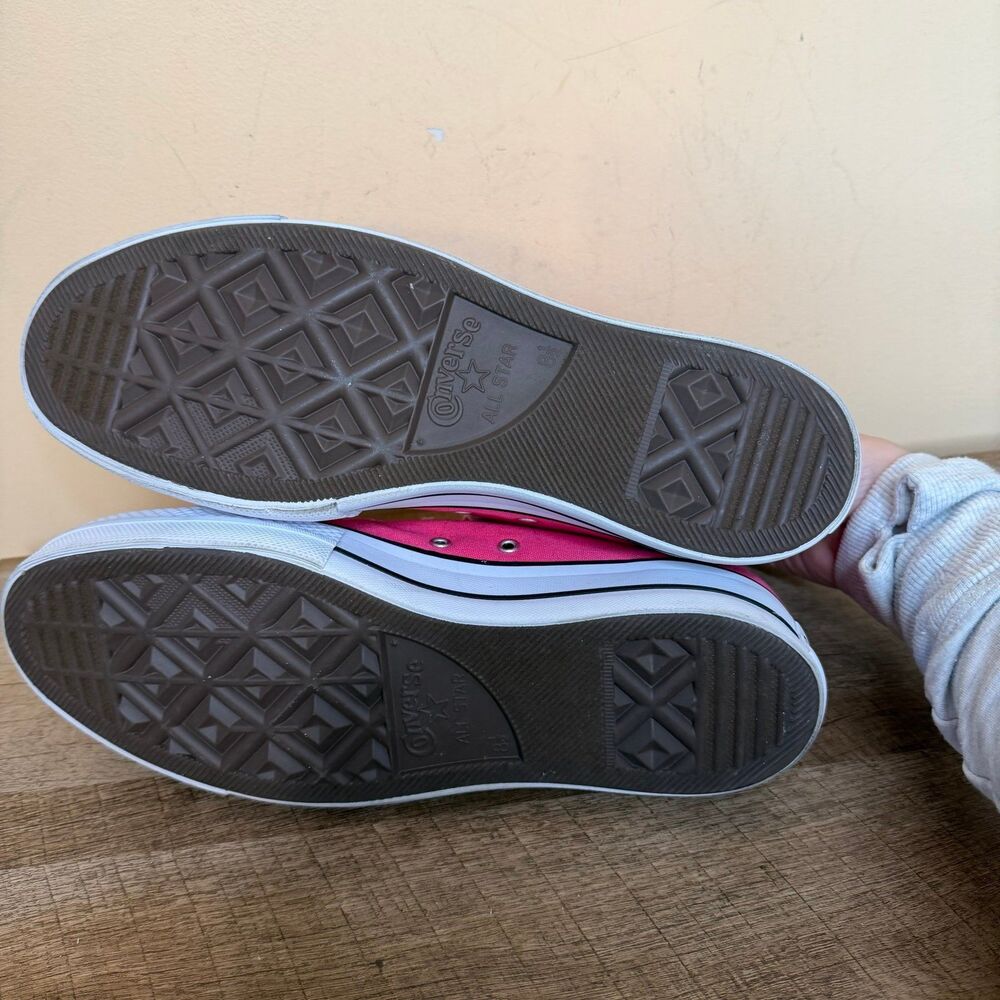 Converse Shoes Womens 10.5 CTAS Lift Platform High Top Sneakers hot pink - Picture 8 of 9